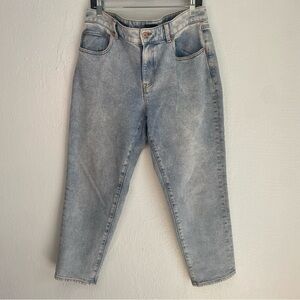 Talbots Blue Cropped Ankle Jeans with Vintage Wash